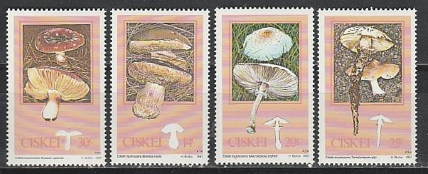 Грибы, Цискей 1987, 4 марки